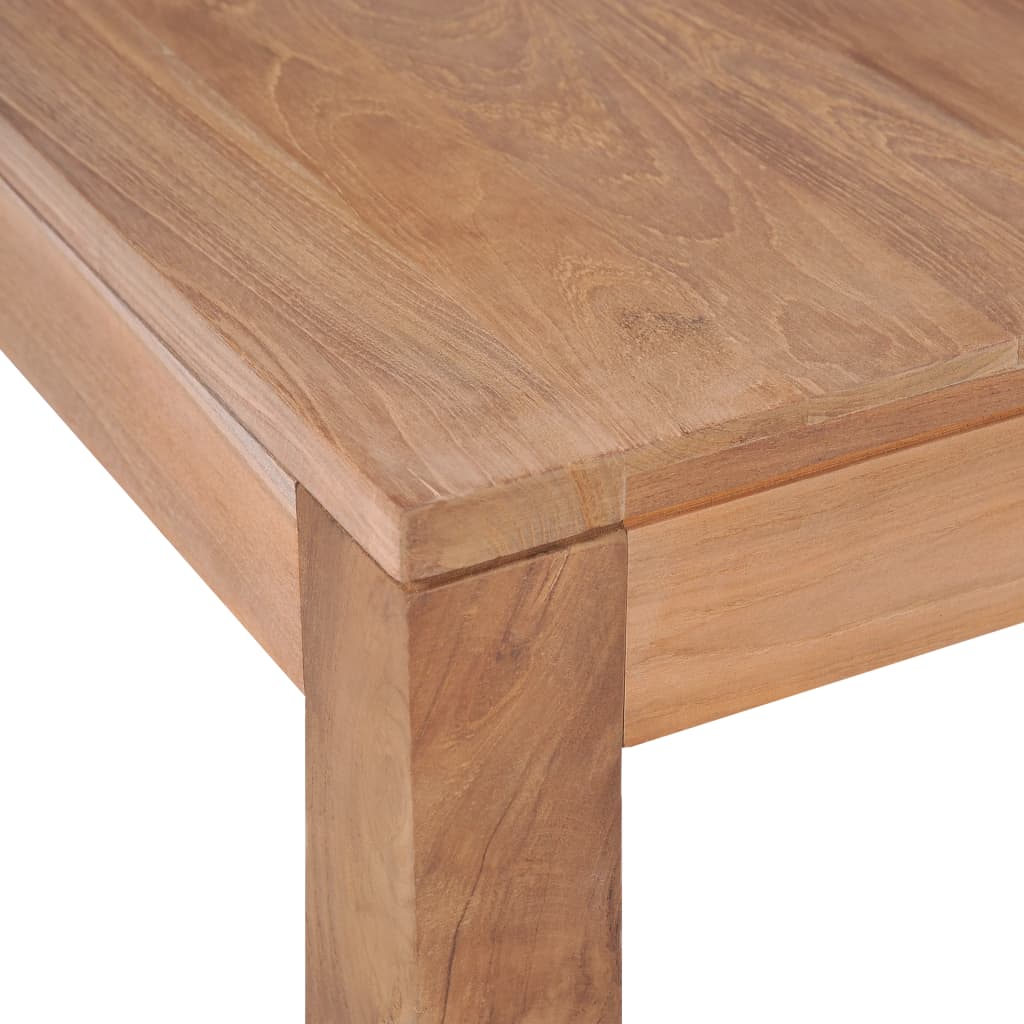 vidaXL Coffee Table Solid Teak Wood with Natural Finish 60x60x40 cm