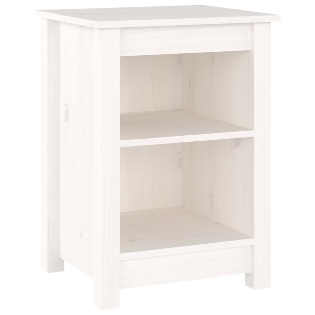 vidaXL Bedside Cabinets 2 pcs White 40x35x55 cm Solid Wood Pine