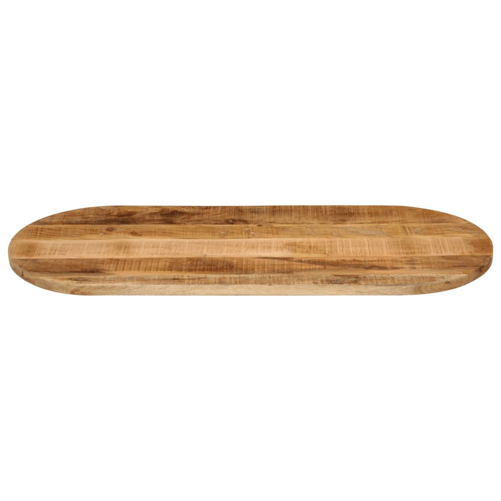 vidaXL Table Top 80x40x3.8 cm Oval Solid Wood Rough Mango