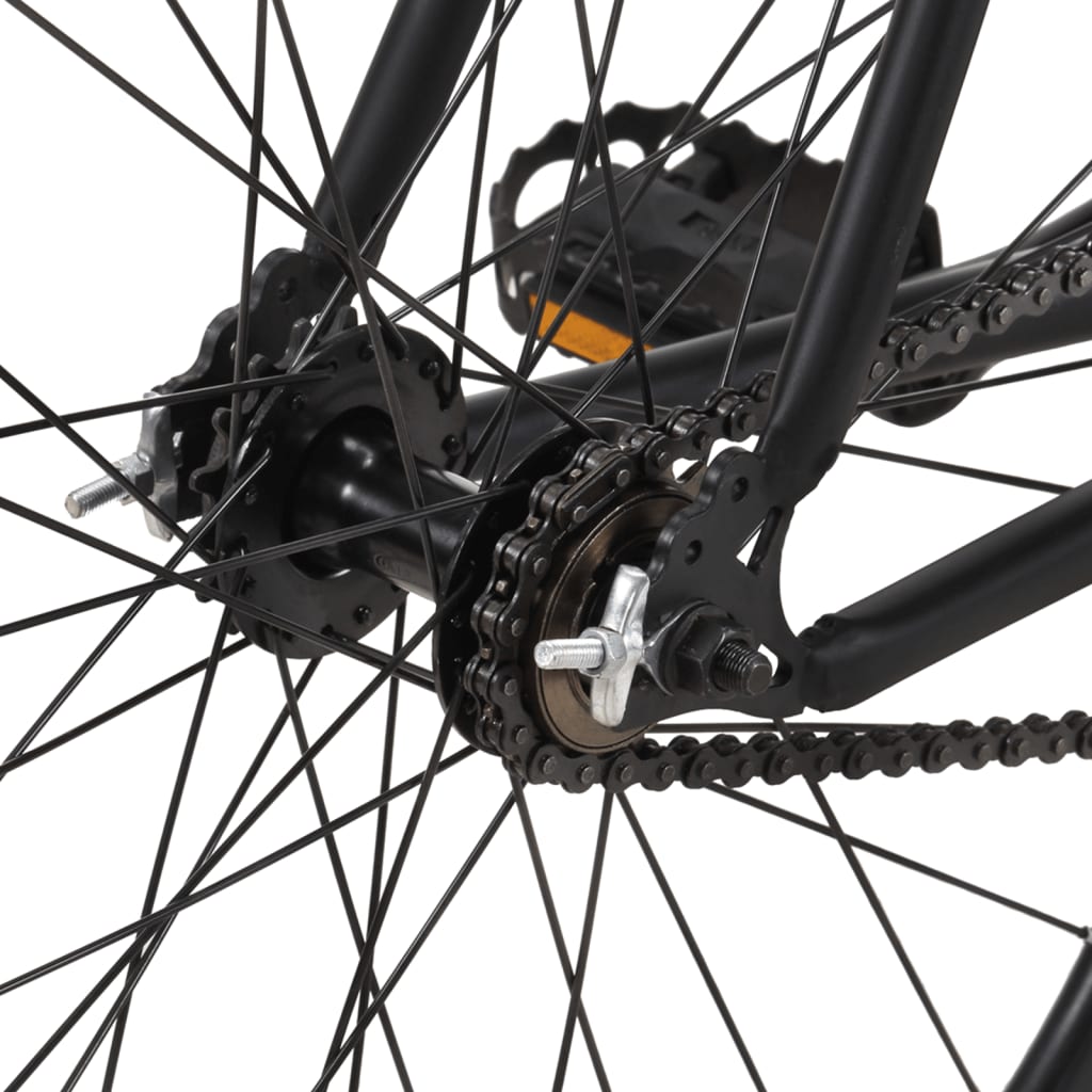 vidaXL Fixed Gear Bike Black 700c 51 cm