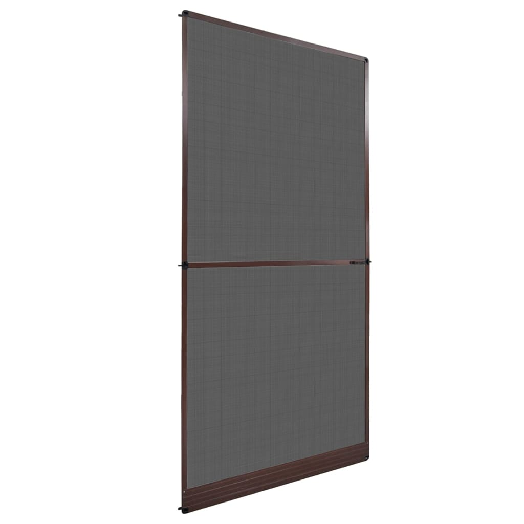 Brown Hinged Insect Screen for Doors 120 x 240 cm