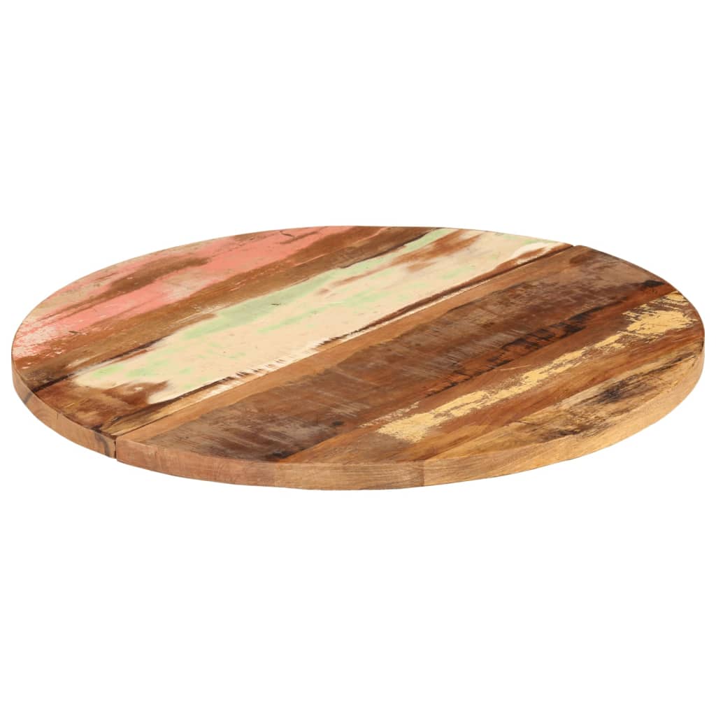 vidaXL Round Table Top 70 cm 25-27 mm Solid Reclaimed Wood