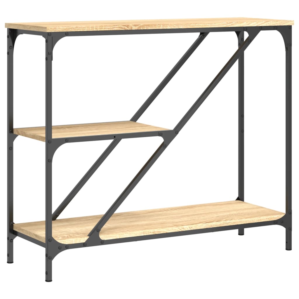 vidaXL Console Table Sonoma Oak 88.5x30x75 cm Engineered Wood