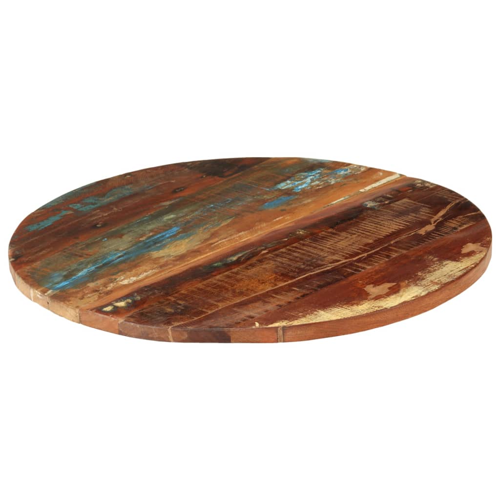 vidaXL Round Table Top 70 cm 25-27 mm Solid Reclaimed Wood