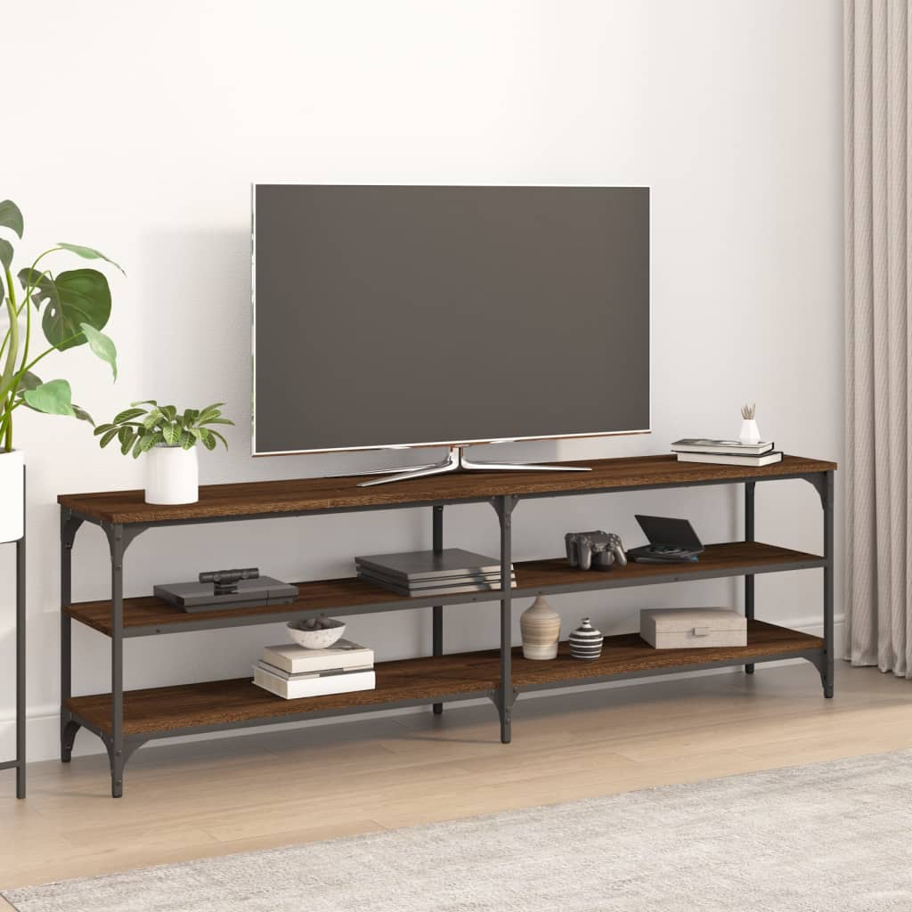 vidaXL TV Cabinet Brown Oak 160x30x50 cm Engineered Wood