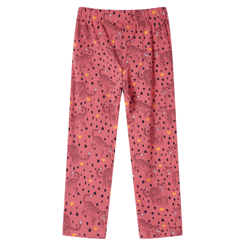 Kids' Pyjamas with Long Sleeves Old Pink 128
