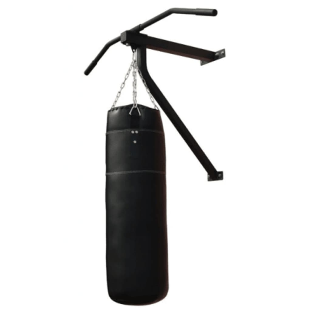 Punch Bag with Wall Chinning Bar
