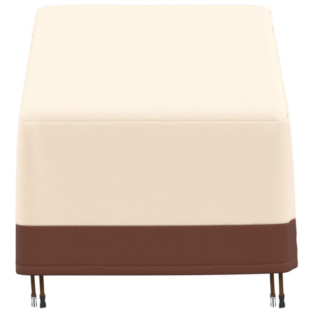 vidaXL Garden Lounge Chair Cover Beige 79x97x48/74 cm 600D Oxford