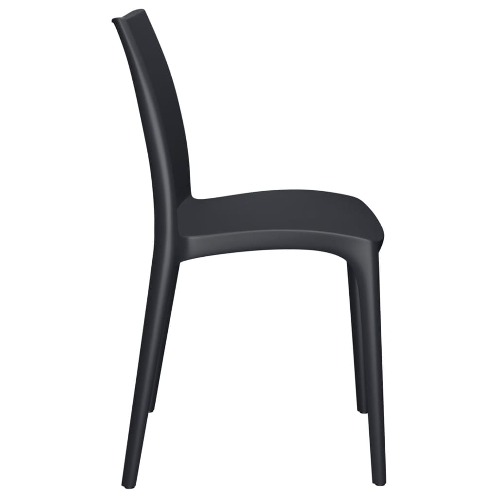 vidaXL Garden Chairs 2 pcs Anthracite 50x46x80 cm Polypropylene