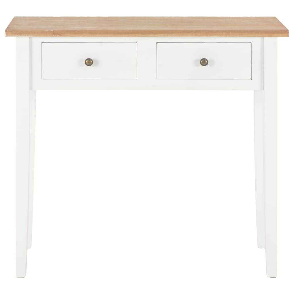 vidaXL Dressing Console Table White 79x30x74 cm Wood
