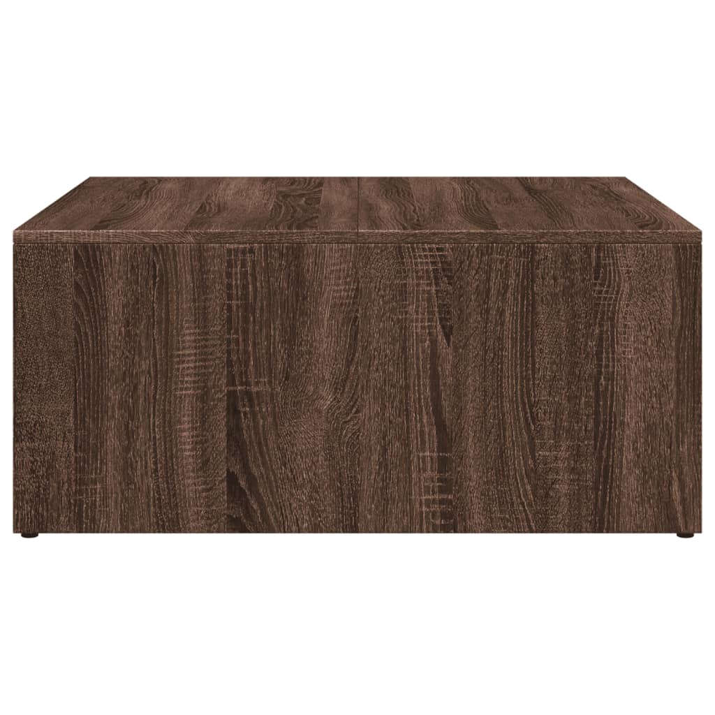 vidaXL Nesting Coffee Tables 2 pcs Brown Oak Engineered Wood and Metal