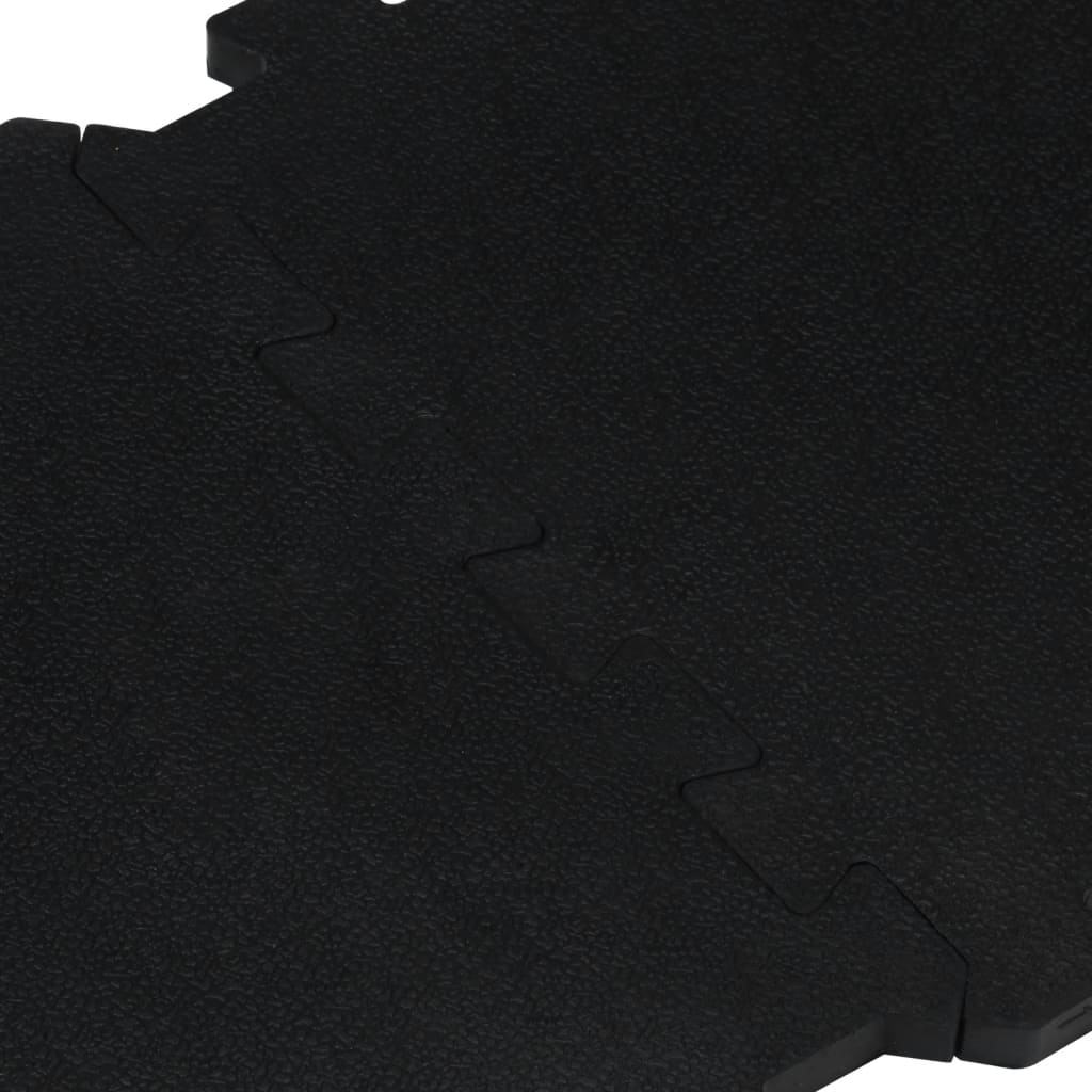 vidaXL Rubber Floor Tiles 4 pcs Black 16 mm 30x30 cm