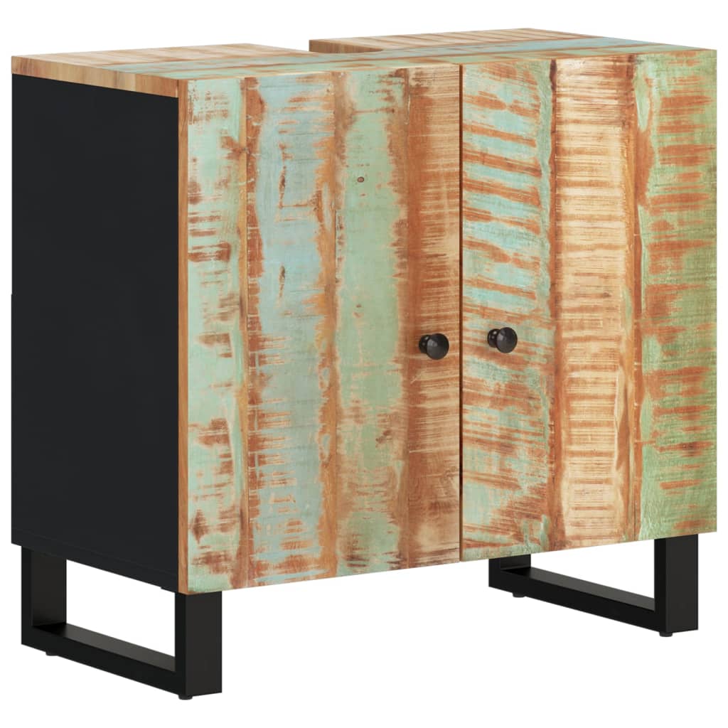 vidaXL 4 Piece Bathroom Furniture Set Solid Wood Reclaimed
