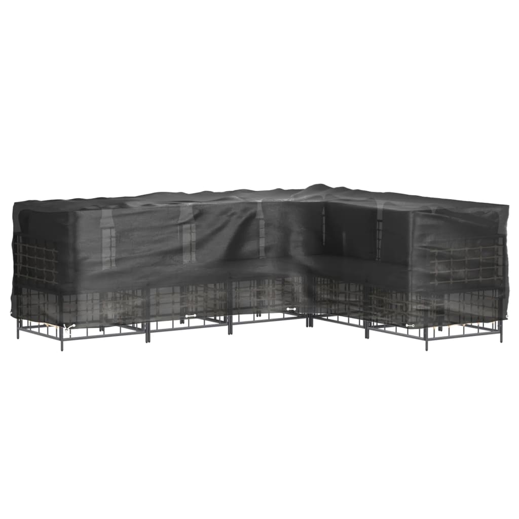 vidaXL L-Shaped Garden Furniture Covers 2 pcs 18 Eyelets 285x220x80 cm
