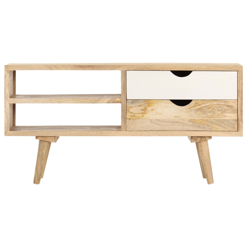 vidaXL TV Cabinet 90x35x45 cm Solid Mango Wood