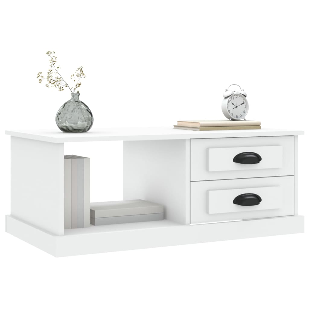 vidaXL Coffee Table White 90x50x35 cm Engineered Wood