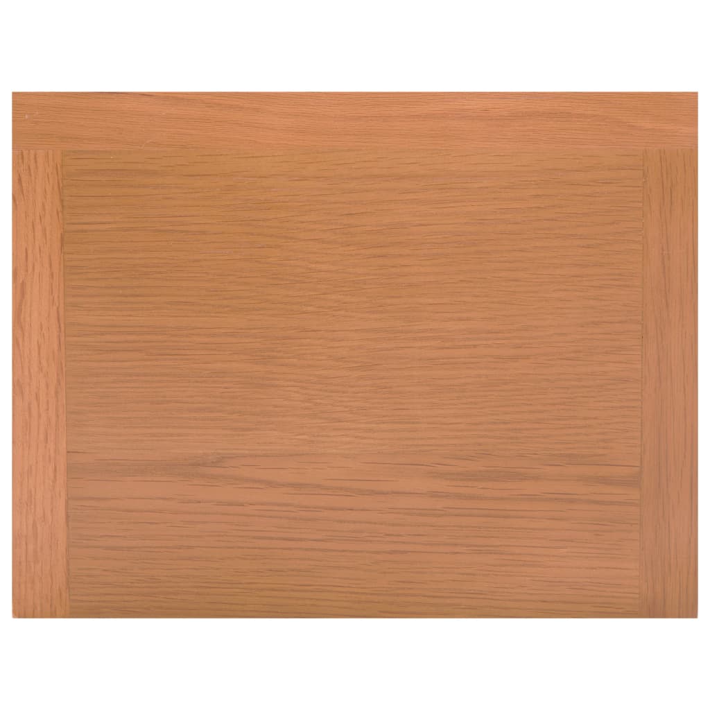 vidaXL Magazine Table with Drawer 35x27x55 cm Solid Oak Wood