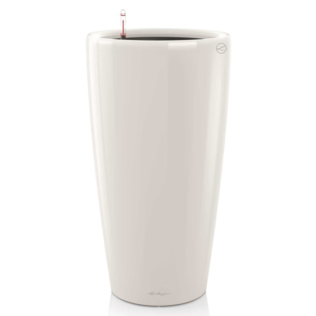 LECHUZA Planter Rondo 40 ALL-IN-ONE High Gloss White 15740