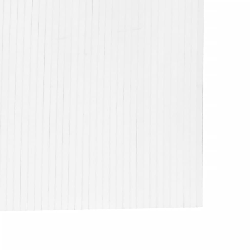vidaXL Room Divider White 165x400 cm Bamboo