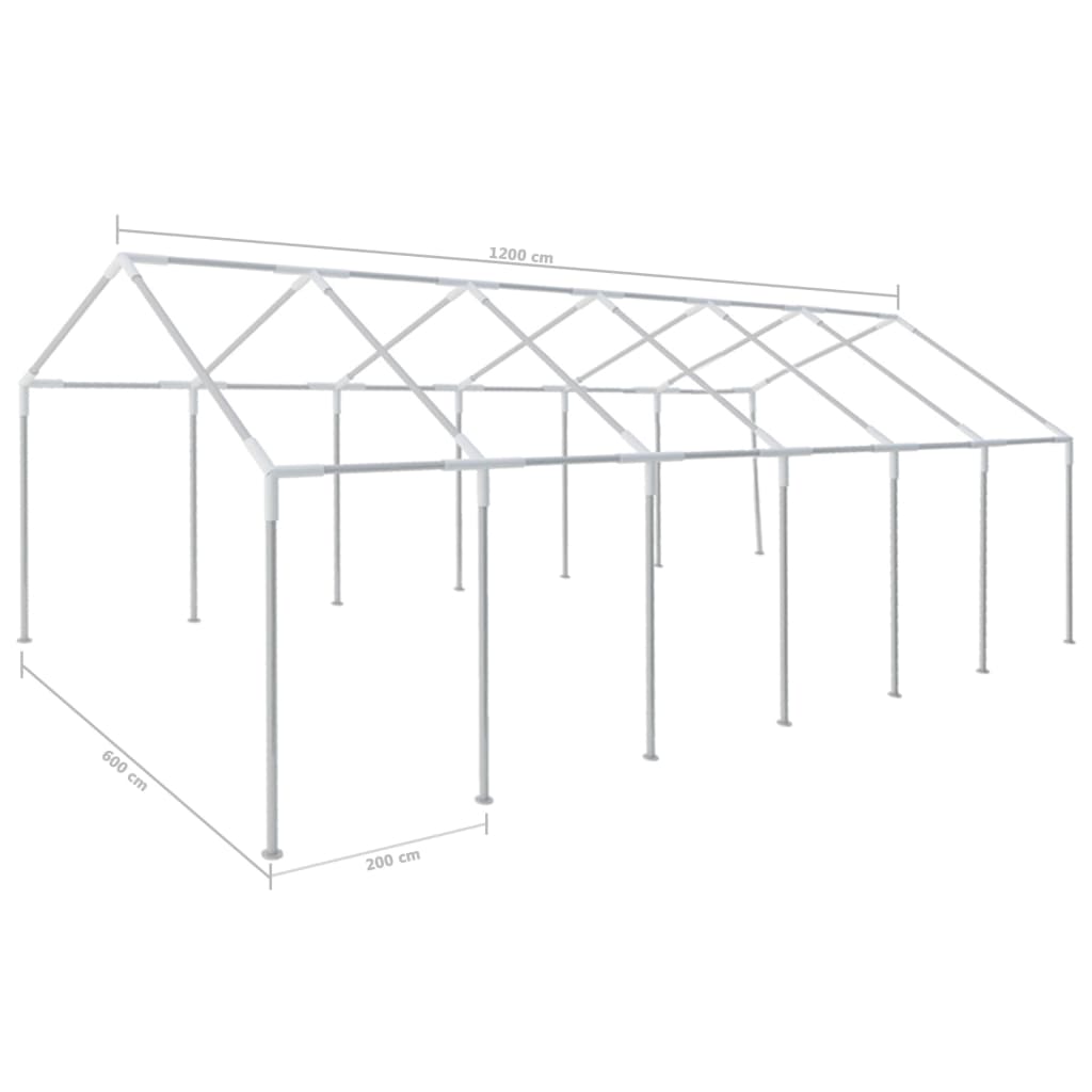 vidaXL Steel Frame for 12 x 6 m Party Tent