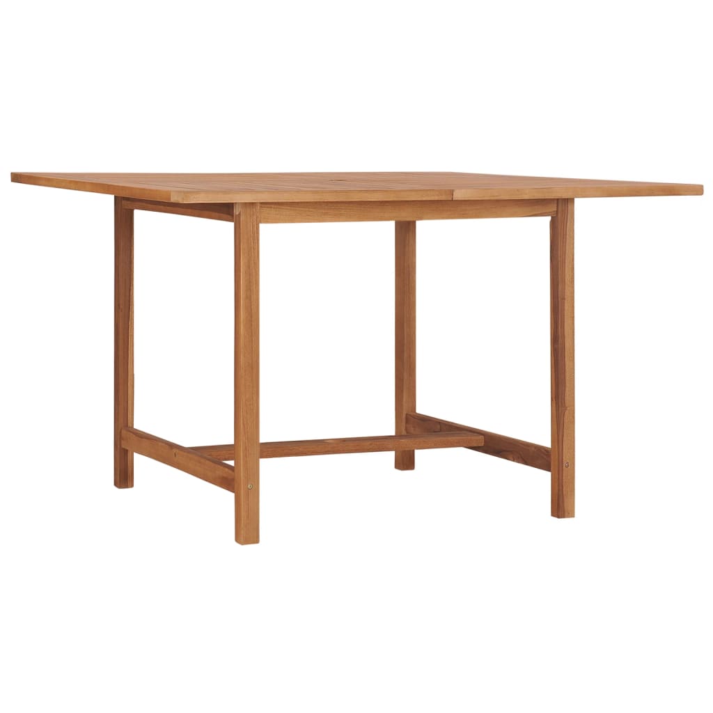 vidaXL Garden Dining Table 110x110x75 cm Solid Wood Teak