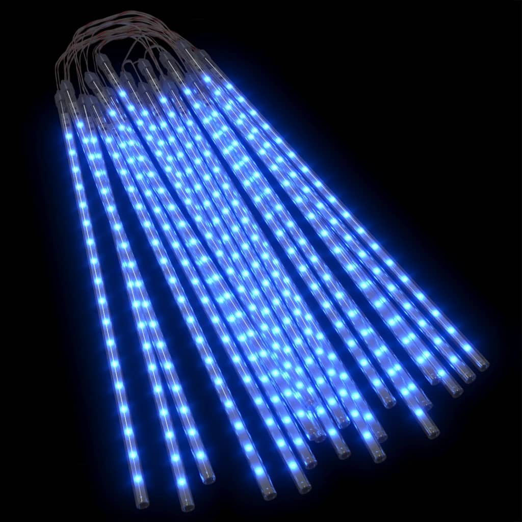 vidaXL Meteor Lights 20 pcs 50 cm Blue 720 LEDs Indoor Outdoor