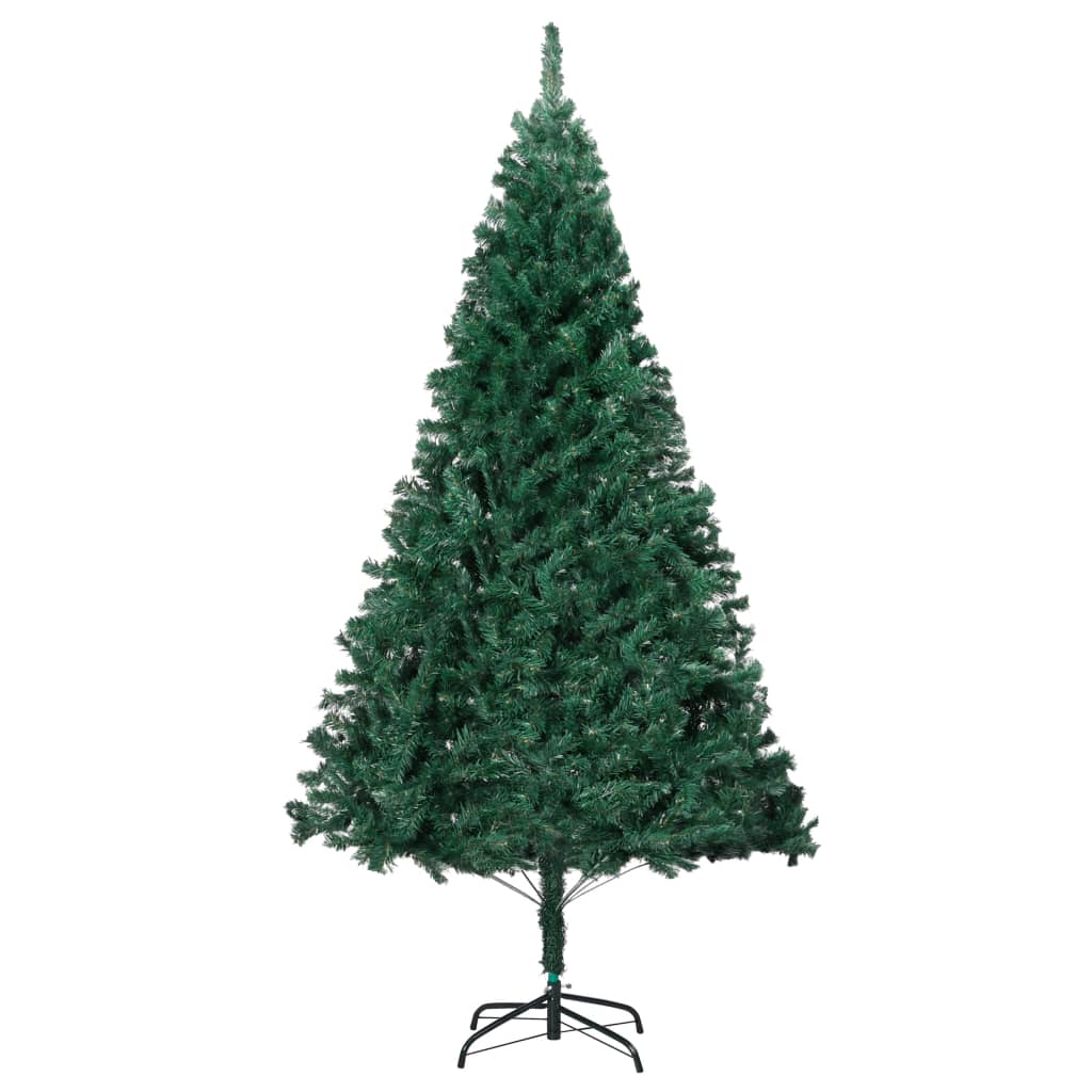 vidaXL Artificial Pre-lit Christmas Tree with Thick Branches Green 210 cm