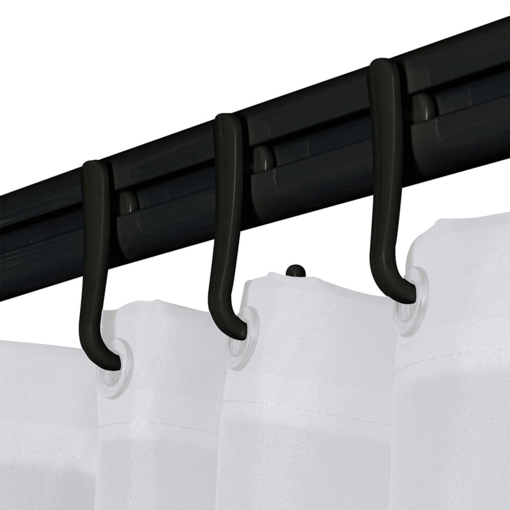 Sealskin Shower Curtain Rail Set Easy-Roll Black