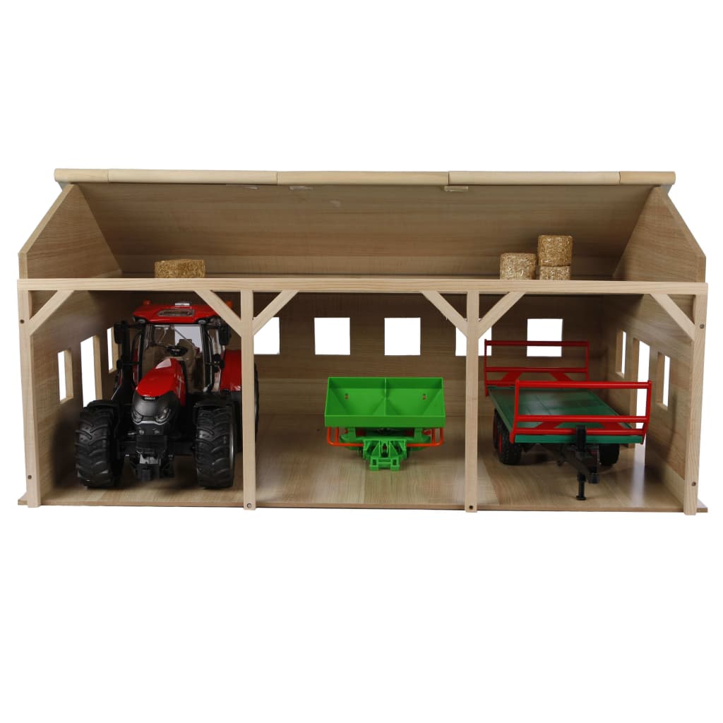 Kids Globe Tractor Barn 1:16 610340
