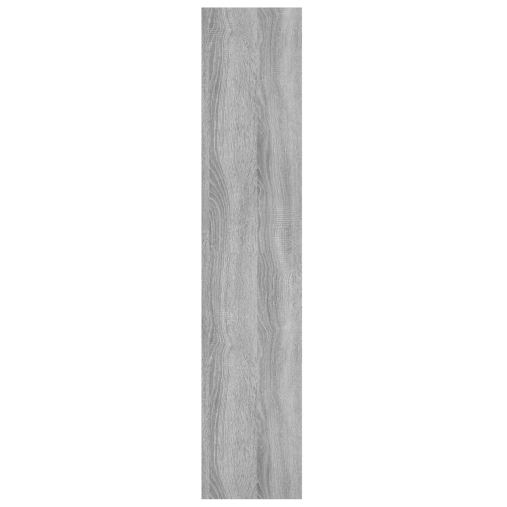 vidaXL Wall Shelf Grey Sonoma 90x16x78 cm Engineered Wood