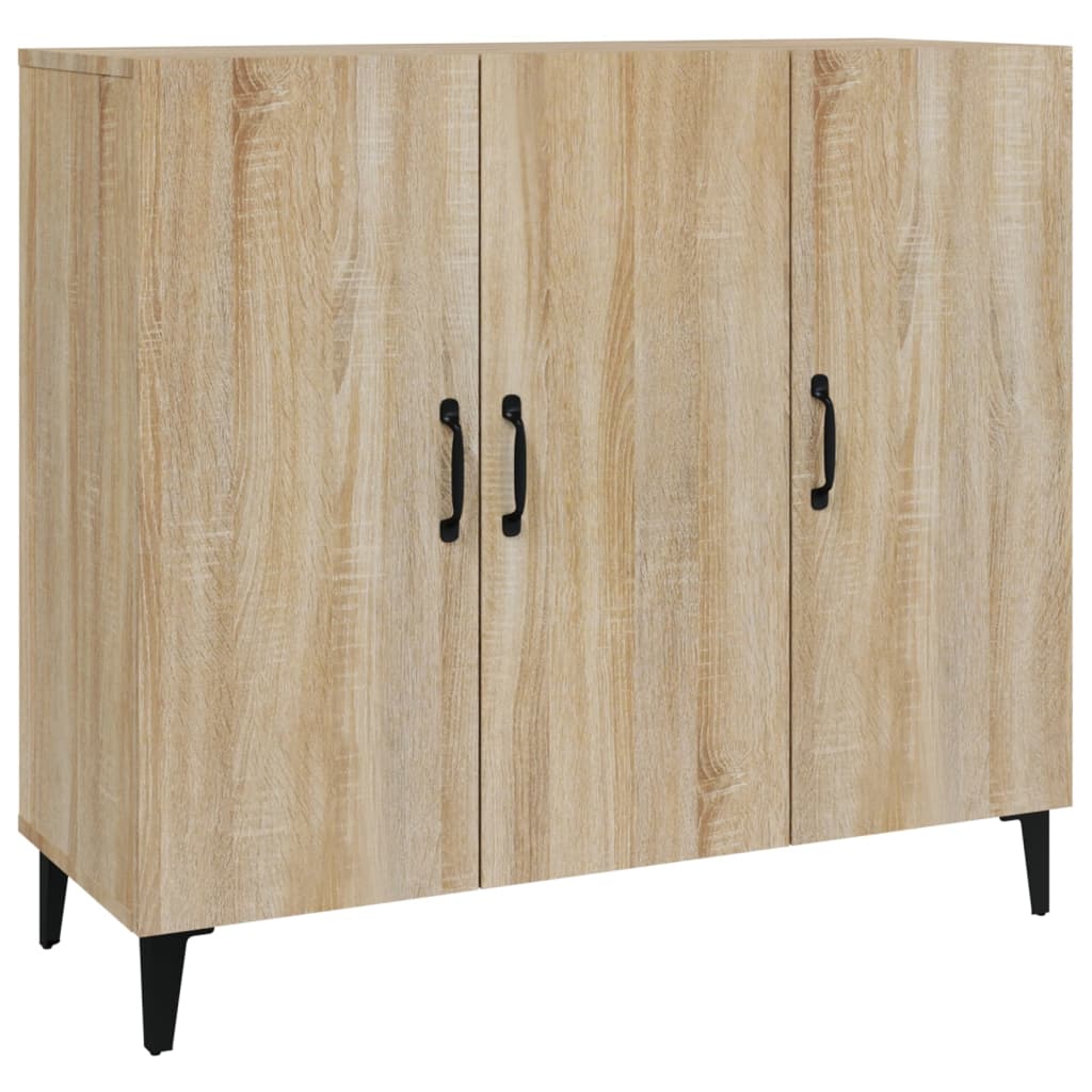 vidaXL Sideboard Sonoma Oak 90x34x80 cm Engineered Wood