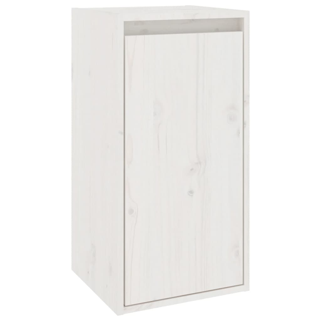 vidaXL Wall Cabinets 2 pcs White 30x30x60 cm Solid Wood Pine