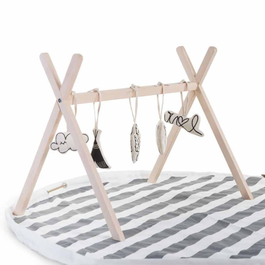 CHILDHOME Tipi Play Gym Frame Natural GYMTIPIN