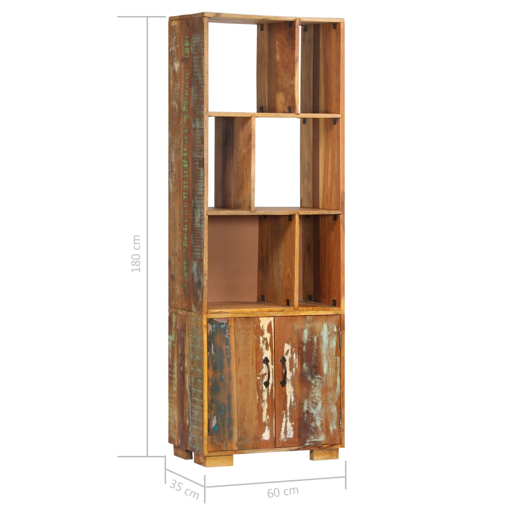 vidaXL Bookshelf 60x35x180 cm Solid Reclaimed Wood