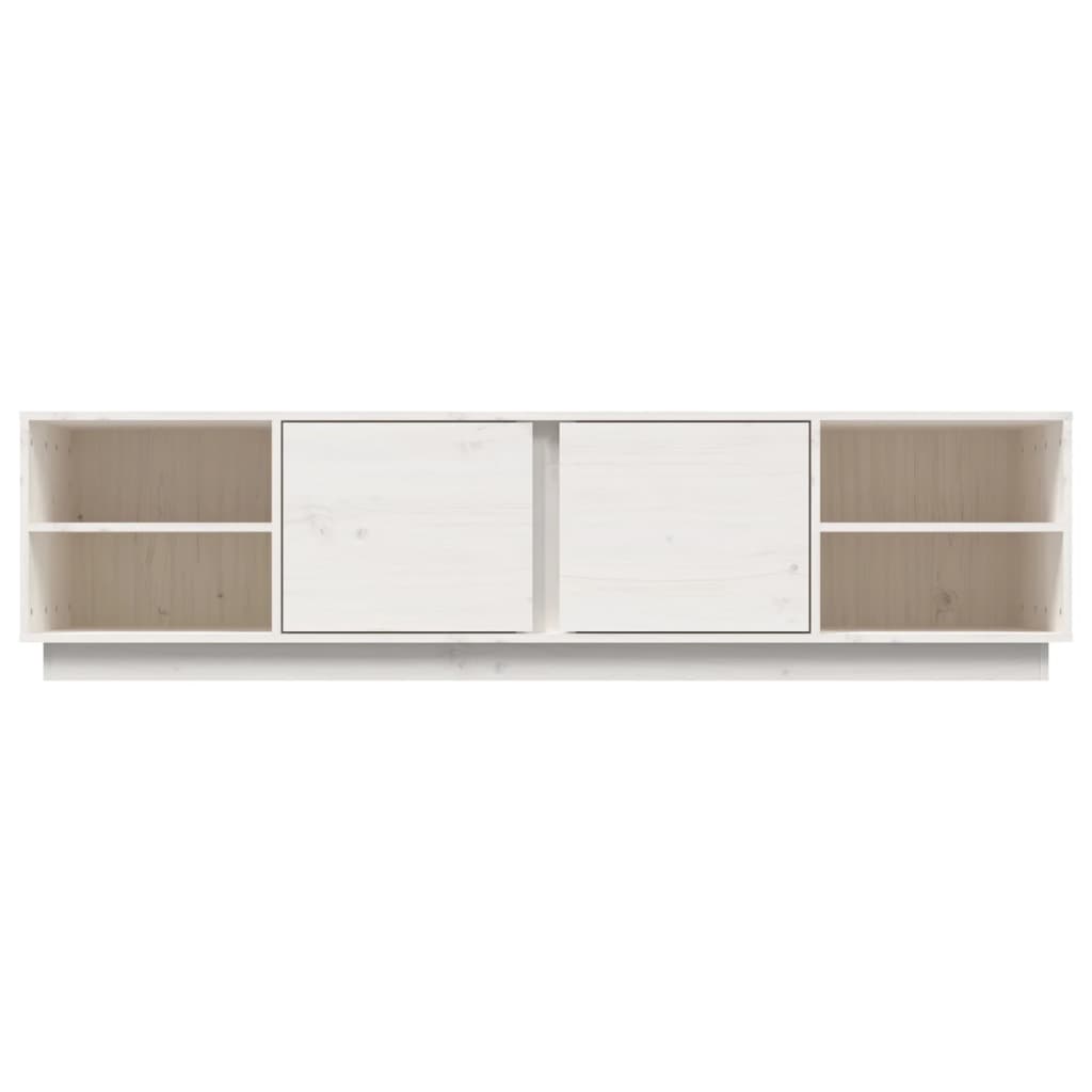 vidaXL TV Cabinet White 156x40x40 cm Solid Wood Pine