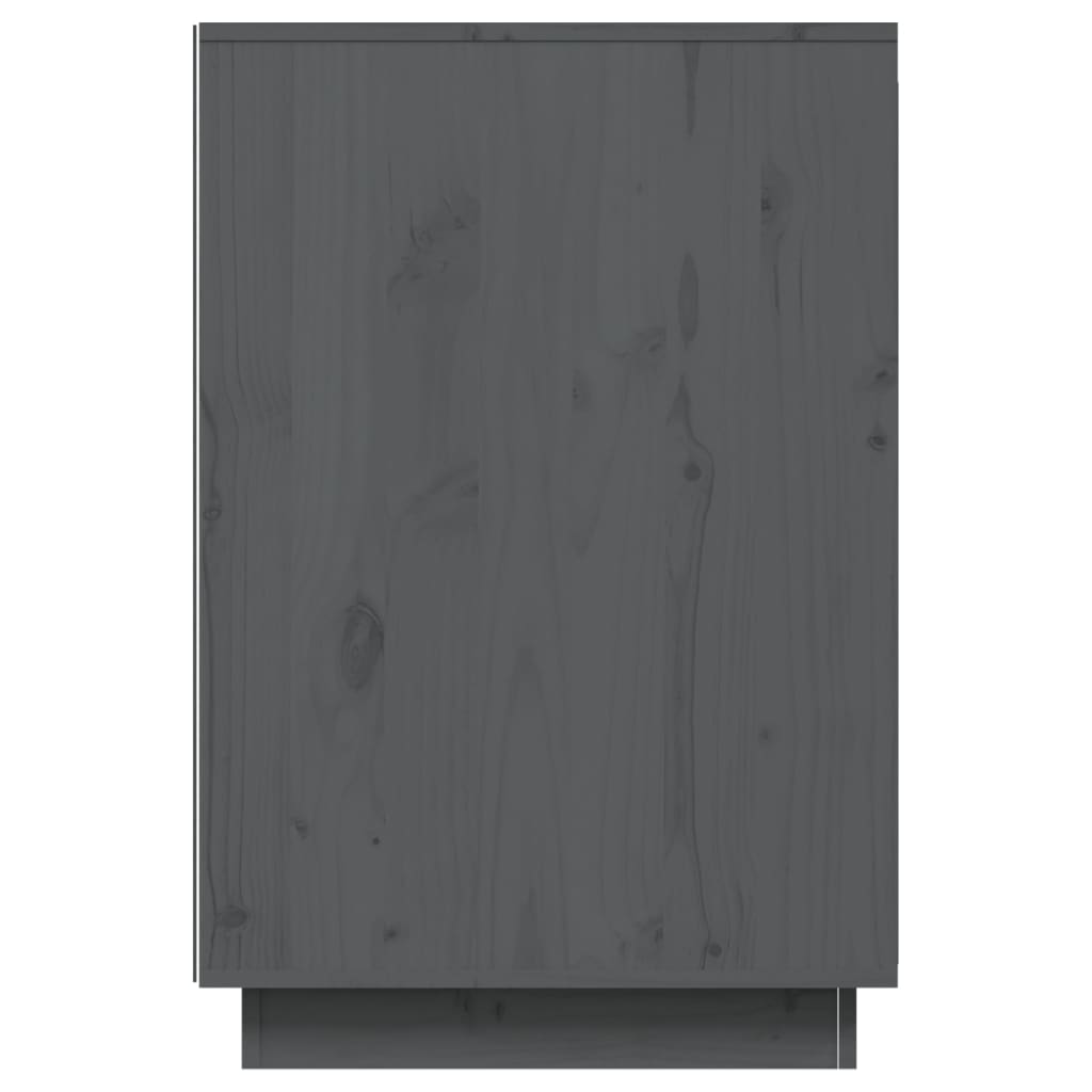 vidaXL Desk Grey 140x50x75 cm Solid Wood Pine