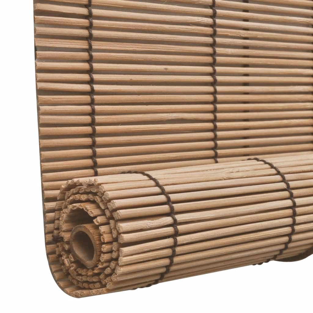 vidaXL Brown Bamboo Roller Blinds 80 x 160 cm