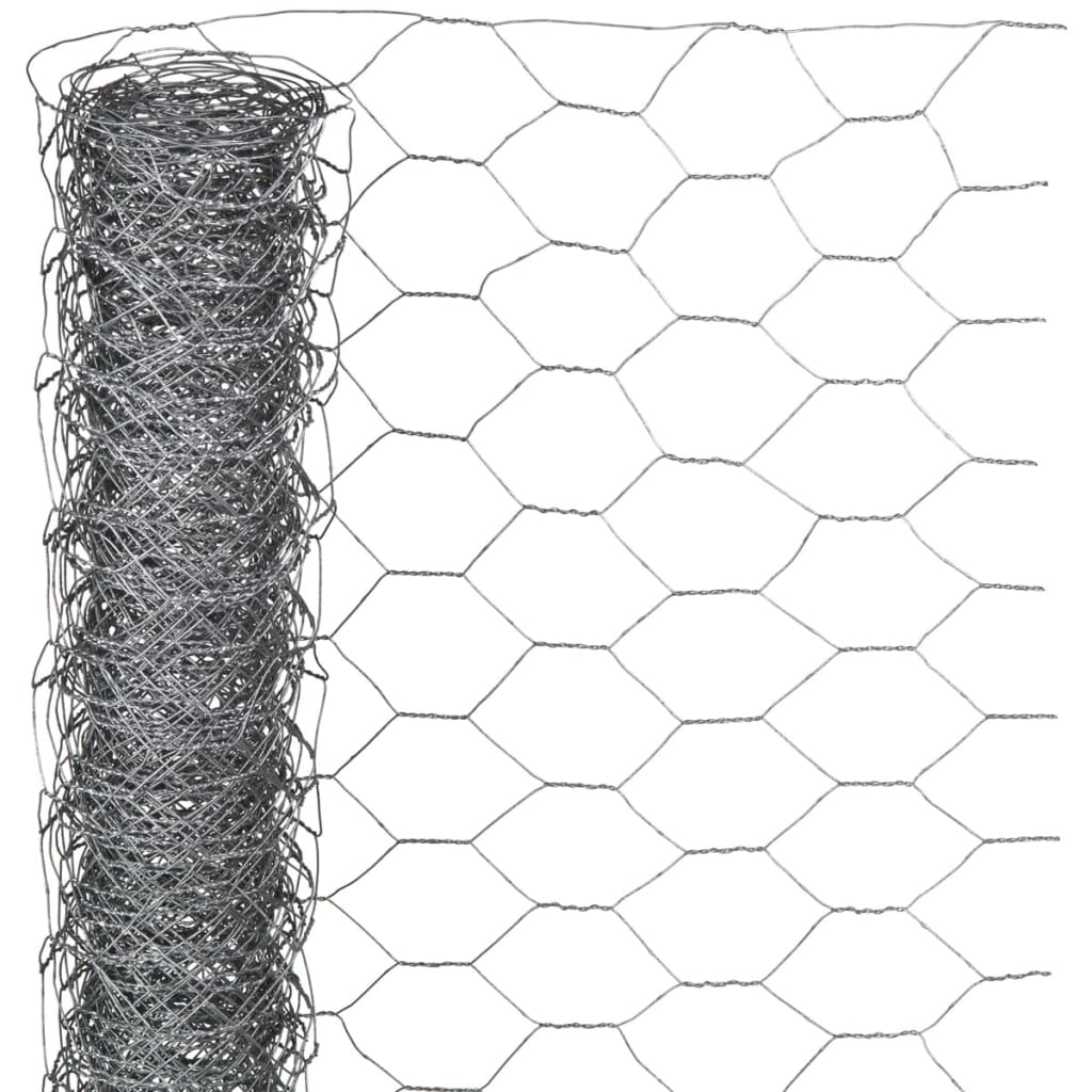 Nature Wire Mesh Hexagonal 1x10 m 40 mm Galvanised Steel
