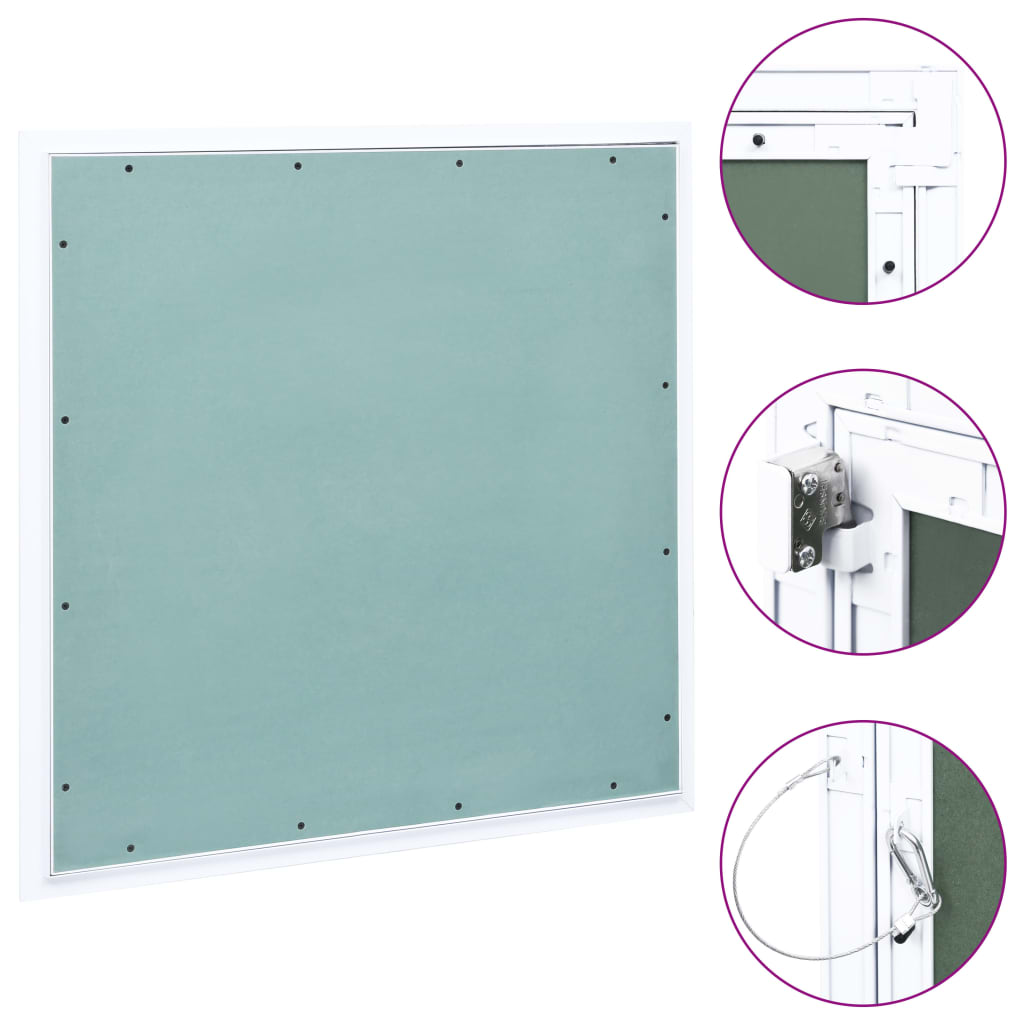 vidaXL Access Panel with Aluminium Frame and Plasterboard 500x500 mm