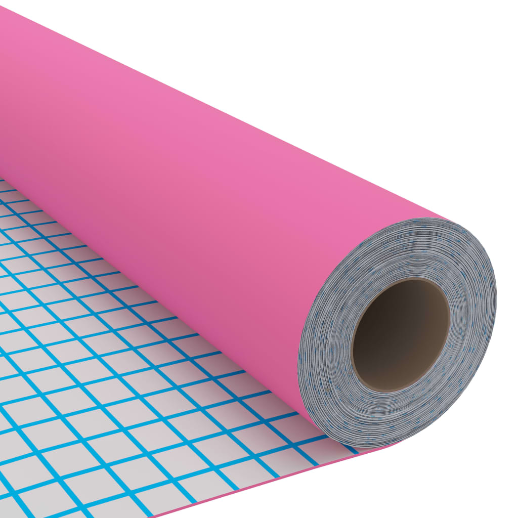 vidaXL Self-adhesive Furniture Film High Gloss Pink 500x90 cm PVC