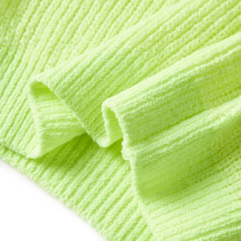 Kids' Sweater Knitted Neon Yellow 92