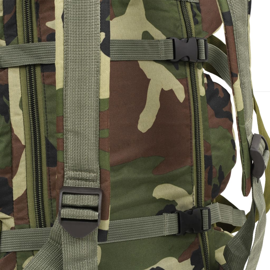 vidaXL 3-in-1 Army-Style Duffel Bag 90 L Camouflage