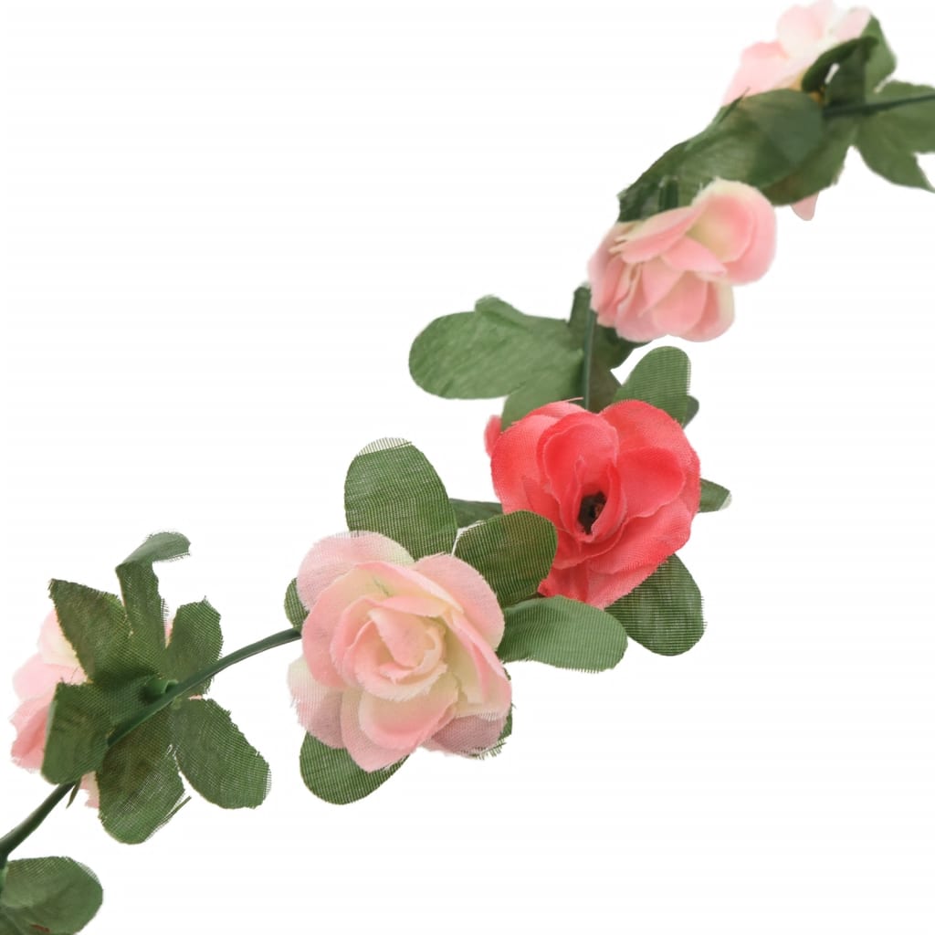 vidaXL Artificial Flower Garlands 6 pcs Spring Rose 250 cm