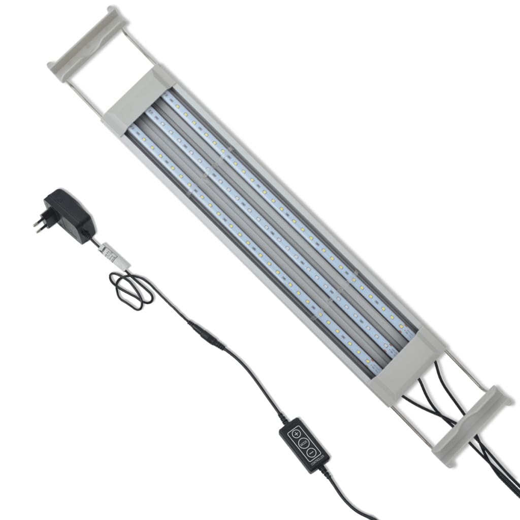 vidaXL LED Aquarium Lamp 50-60 cm Aluminium IP67
