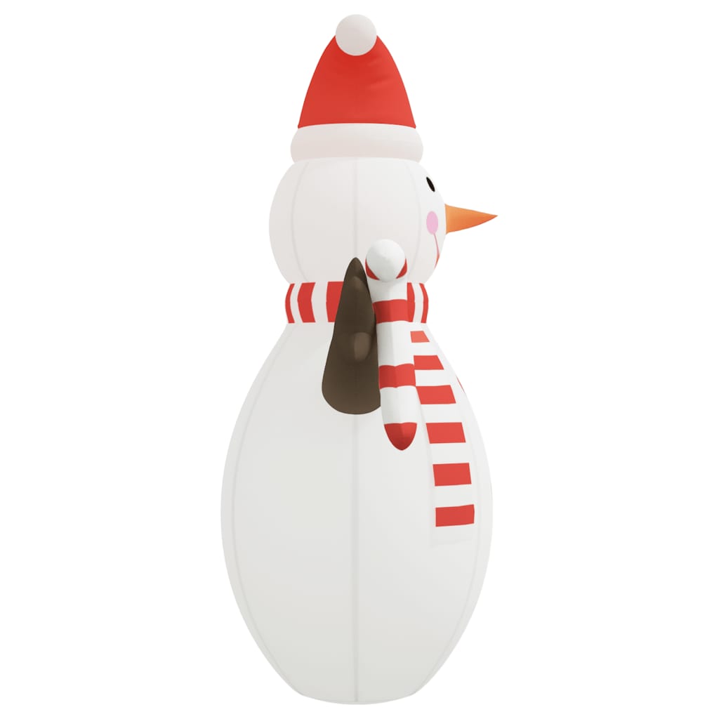 vidaXL Christmas Inflatable Snowman with LEDs 630 cm