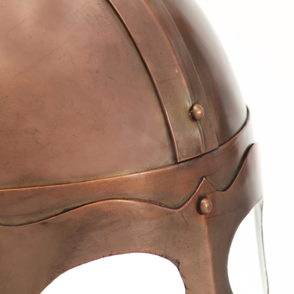 vidaXL Viking Helmet Antique Replica LARP Copper Steel