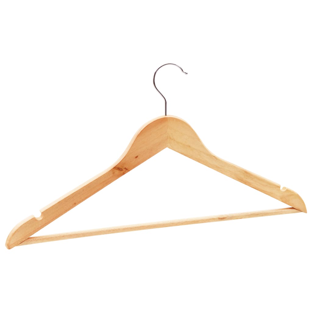 vidaXL 50 pcs Clothes Hanger Set Non-slip Hardwood