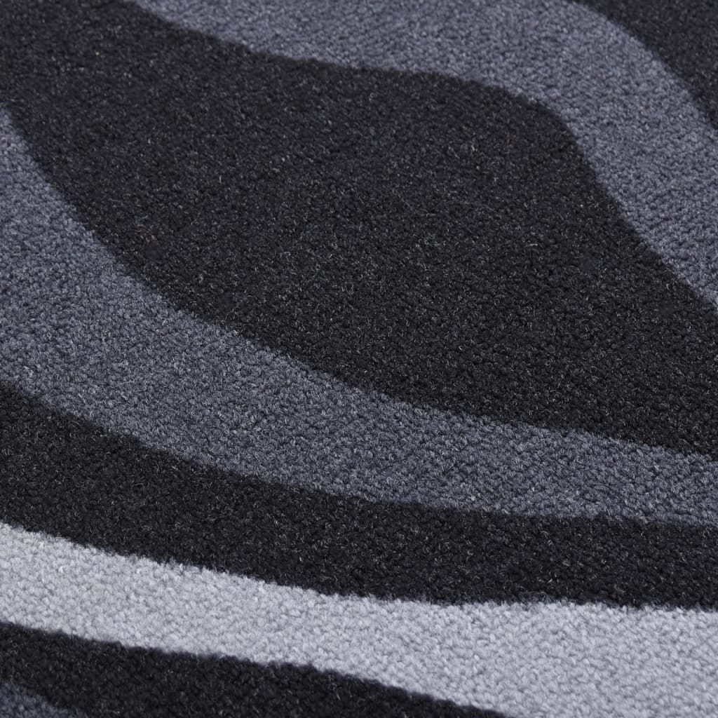 vidaXL Carpet Runner Black 80x600 cm