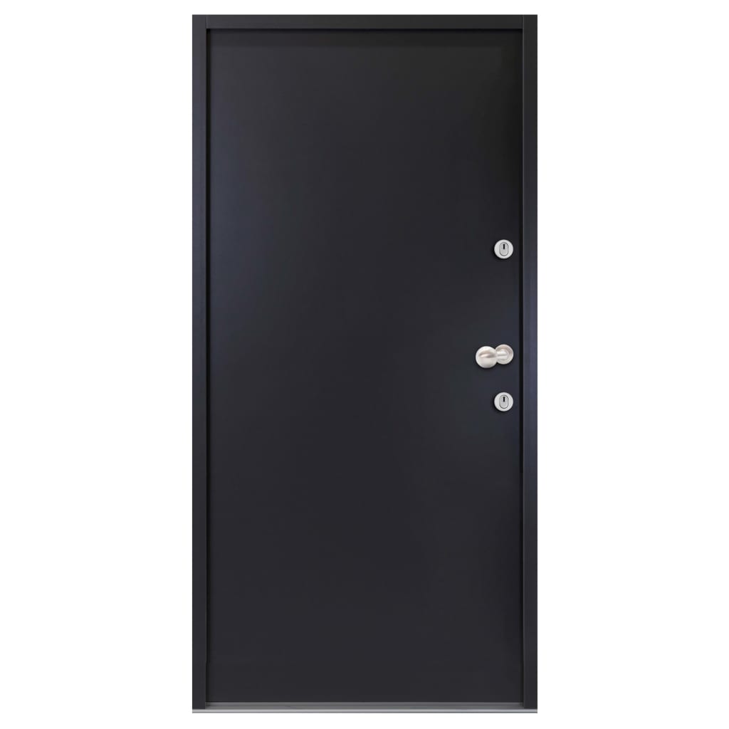vidaXL Aluminium Front Door Anthracite 100x200 cm