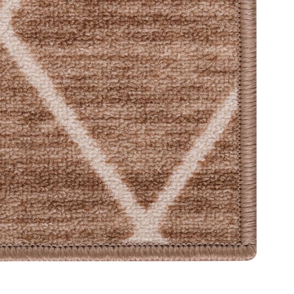 vidaXL Carpet Runner Light Brown 80x350 cm